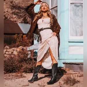 🦅NIB/NWT|•FREEBIRD BY STEVEN•| WOODLAND Black Cowboy Boots Size 10